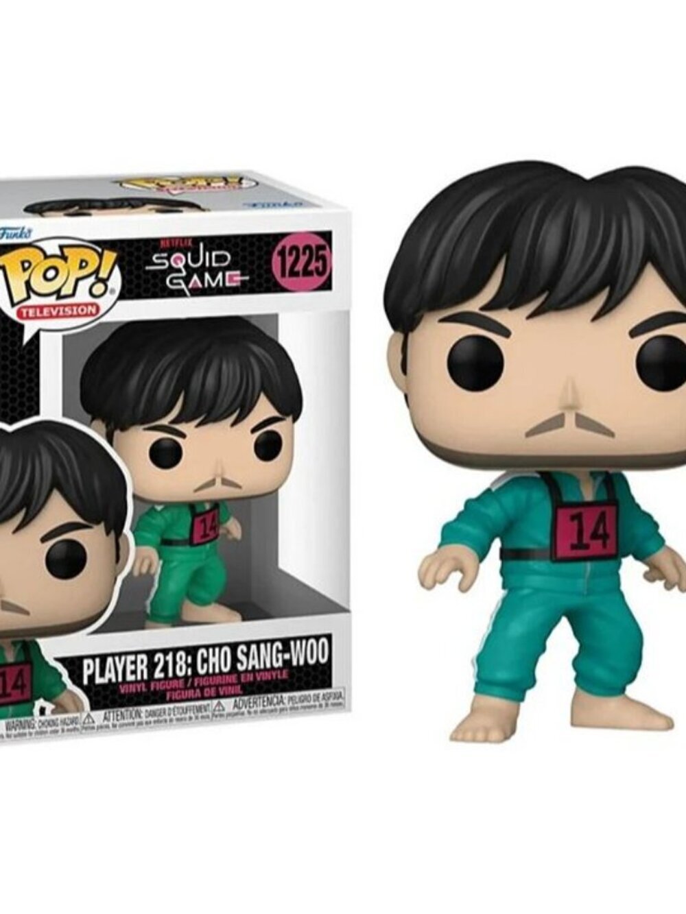Funko Pop! Squid Game #1225 Cho Sang-Woo Player 218 Vinyl Figure NEW IN BOX